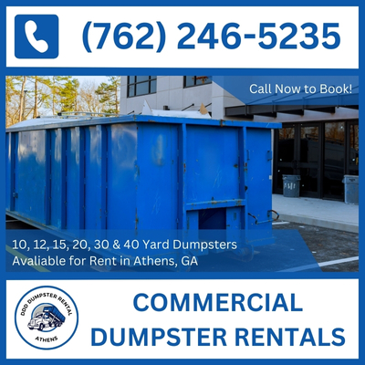 Eco-Conscious Commercial Dumpster Rentals in Athens, GA - Clarke County Friendly - DDD Dumpster Rental Athens